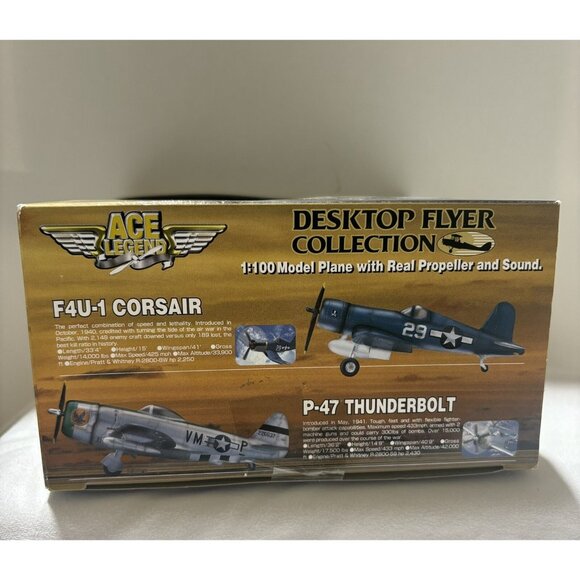 F4U-1 Ace legend - Desktop Flyer TAKARA model 1:100 , RARE Factory sealed - Picture 4 of 4